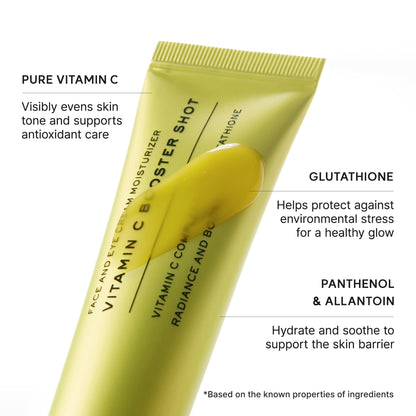 Arencia Vitamin C Booster Shot, Pure Vitamin C + Glutathione for Bright, Healthy Skin Glow