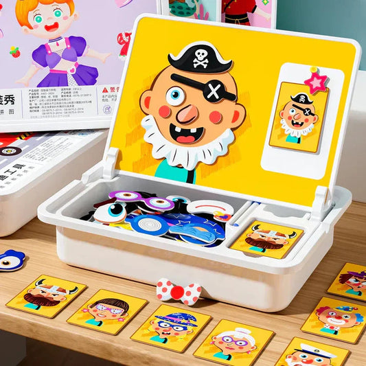 Magnetic Face Puzzle Game ( Best For Kids Learning )