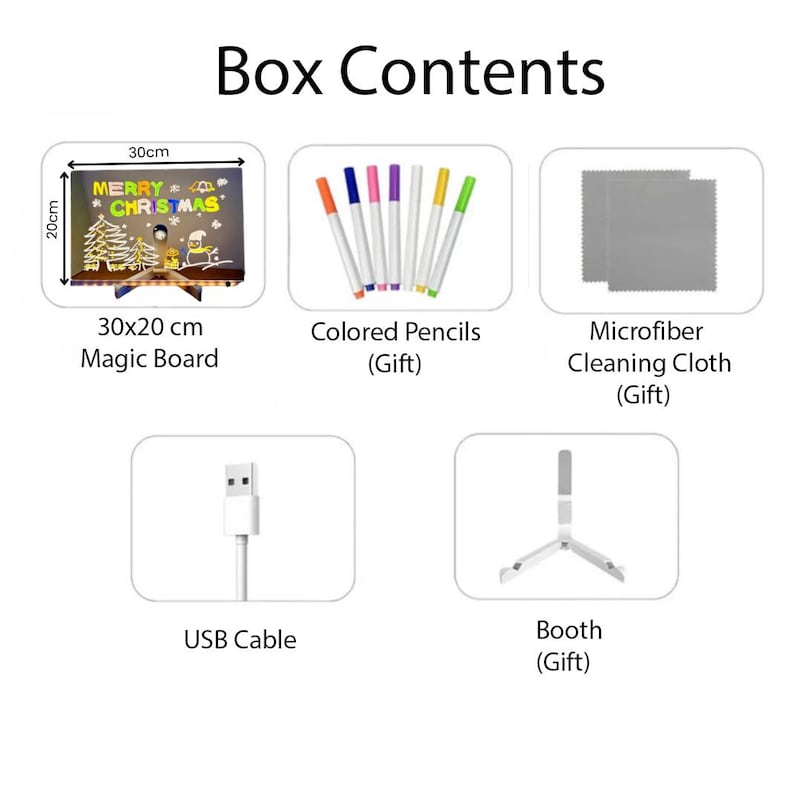 LED Colorful Glow Drawing Board